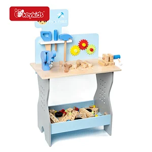 Customize preschool pretend play wooden toy tool bench for kids W03D247